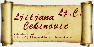 Ljiljana Cekinović vizit kartica